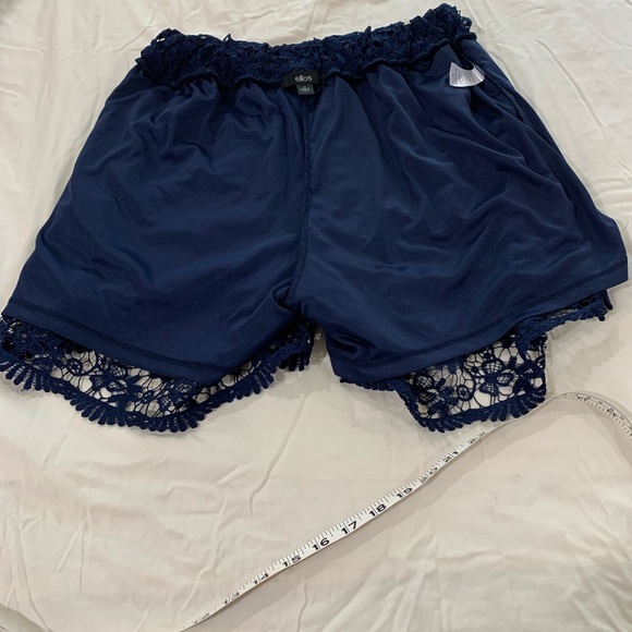 ellos Shorts Ellos Navy Blue Lace Shorts Poshmark